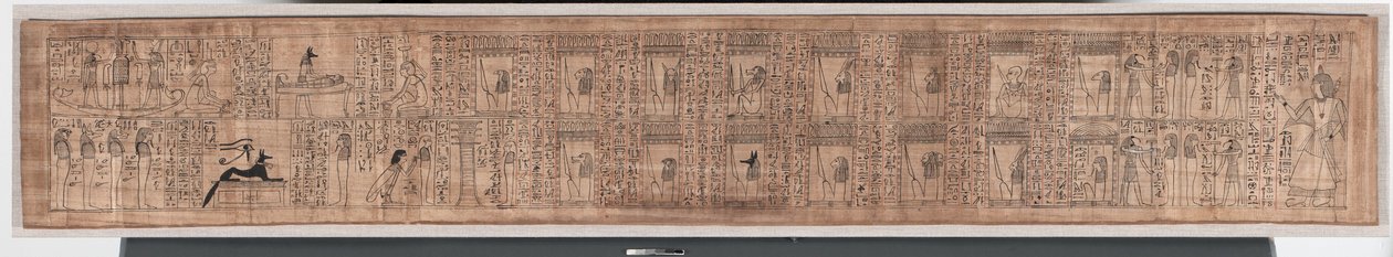Kniha mrtvých z Hori, cca 1969-945 př. n. l. (papyrus) od Egyptian 21st Dynasty