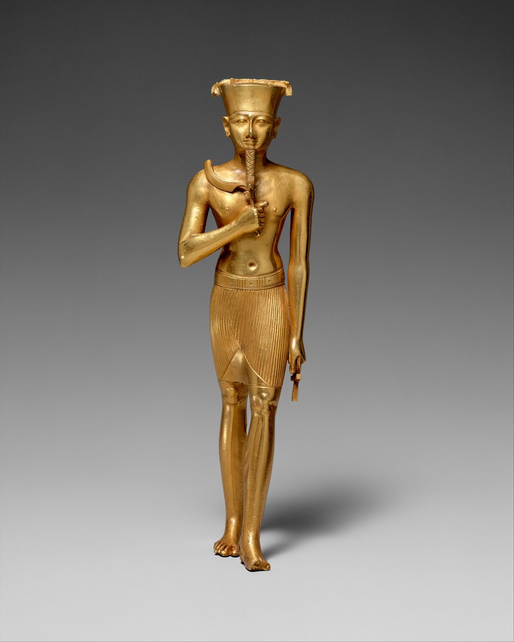 Soška Amun (zlatá) od Egyptian 22nd Dynasty