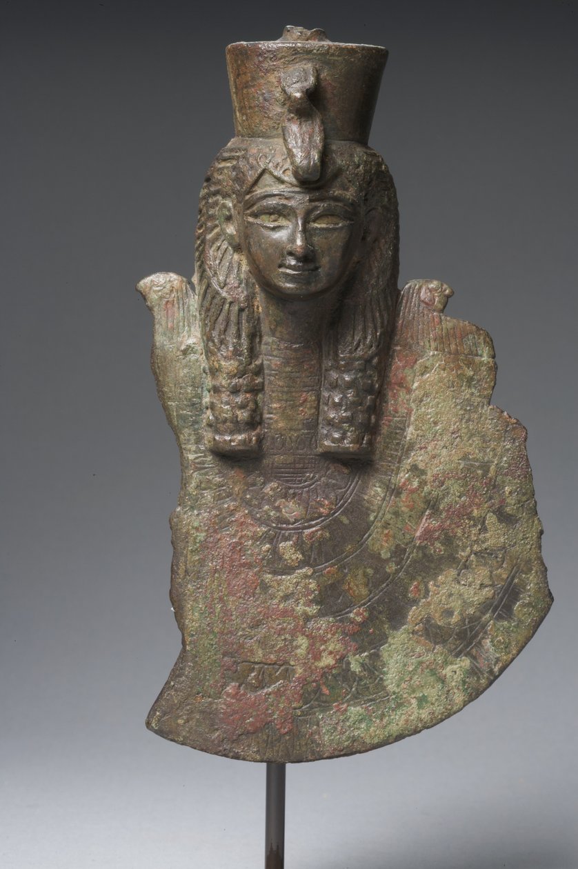 Egida Isis, pozdní dynastické období (bronz) od Egyptian 26th Dynasty
