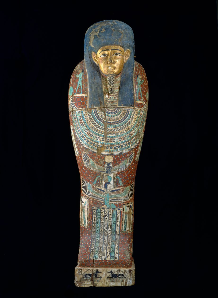 Rakev Pedi-Osiris, Ptolemaiovské období (305-30 př.nl) (polychromované a zlacené dřevo) od Egyptian 26th Dynasty