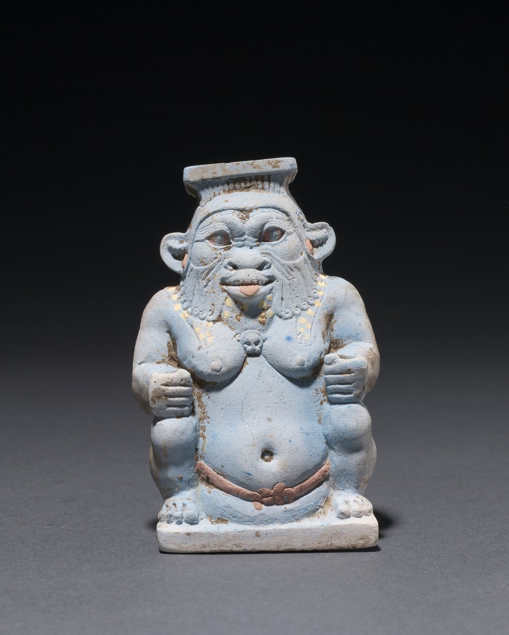 Kosmetická nádoba v podobě boha Bese, 664-525 před naším letopočtem od Egyptian 26th Dynasty
