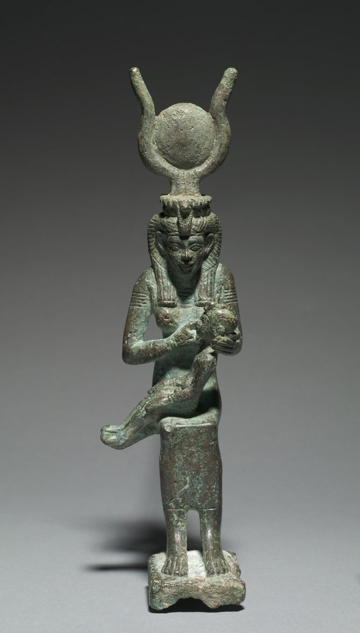 Soška Isis a Hora, 664-30 před naším letopočtem od Egyptian 26th Dynasty