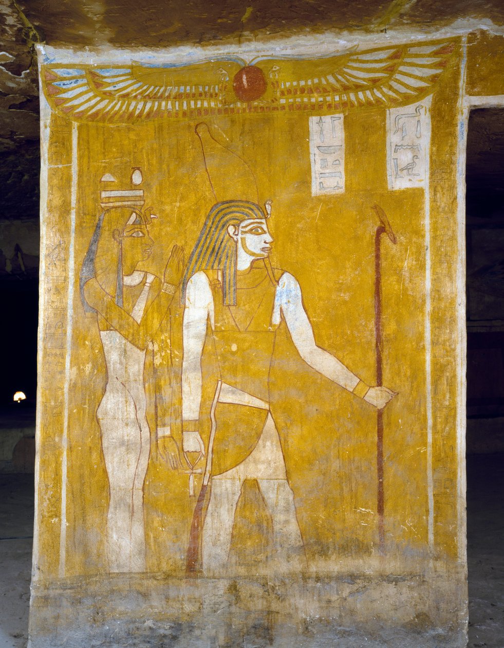 Nástěnné malby z Tomb of Pa Nentwy, Bahariya Oasis, Gíza, Egypt. Egyptská civilizace, 26. dynastie, 663-525 př.nl. od Egyptian 26th Dynasty