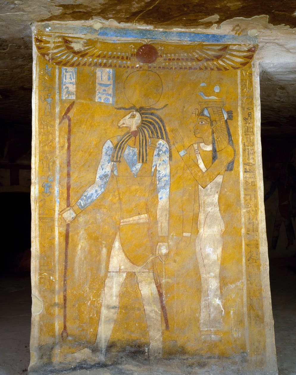 Nástěnné malby z Tomb of Pa Nentwy, Bahariya Oasis, Gíza, Egypt. Egyptská civilizace, 26. dynastie, 663-525 př.nl. od Egyptian 26th Dynasty