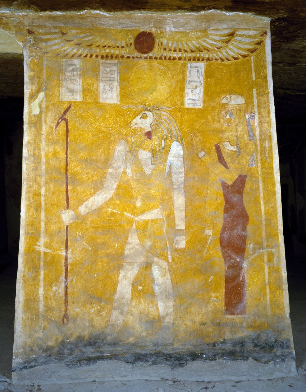 Nástěnné malby z Tomb of Pa Nentwy, Bahariya Oasis, Gíza, Egypt. Egyptská civilizace, 26. dynastie, 663-525 př.nl. od Egyptian 26th Dynasty