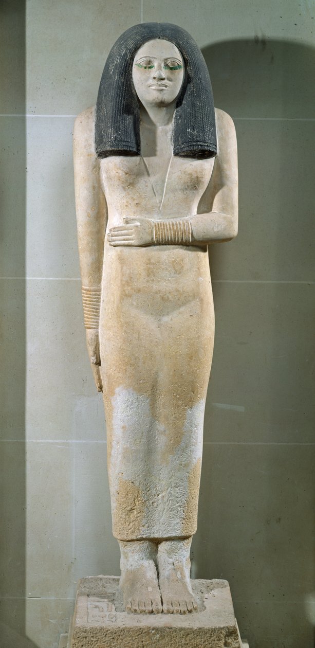 Socha Nesa, Stará říše (malovaný vápenec) od Egyptian 3rd Dynasty