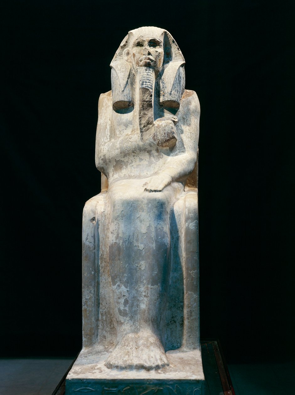 Socha faraona Giosera, ze Sakkáry, dynastie III (foto) od Egyptian 3rd Dynasty