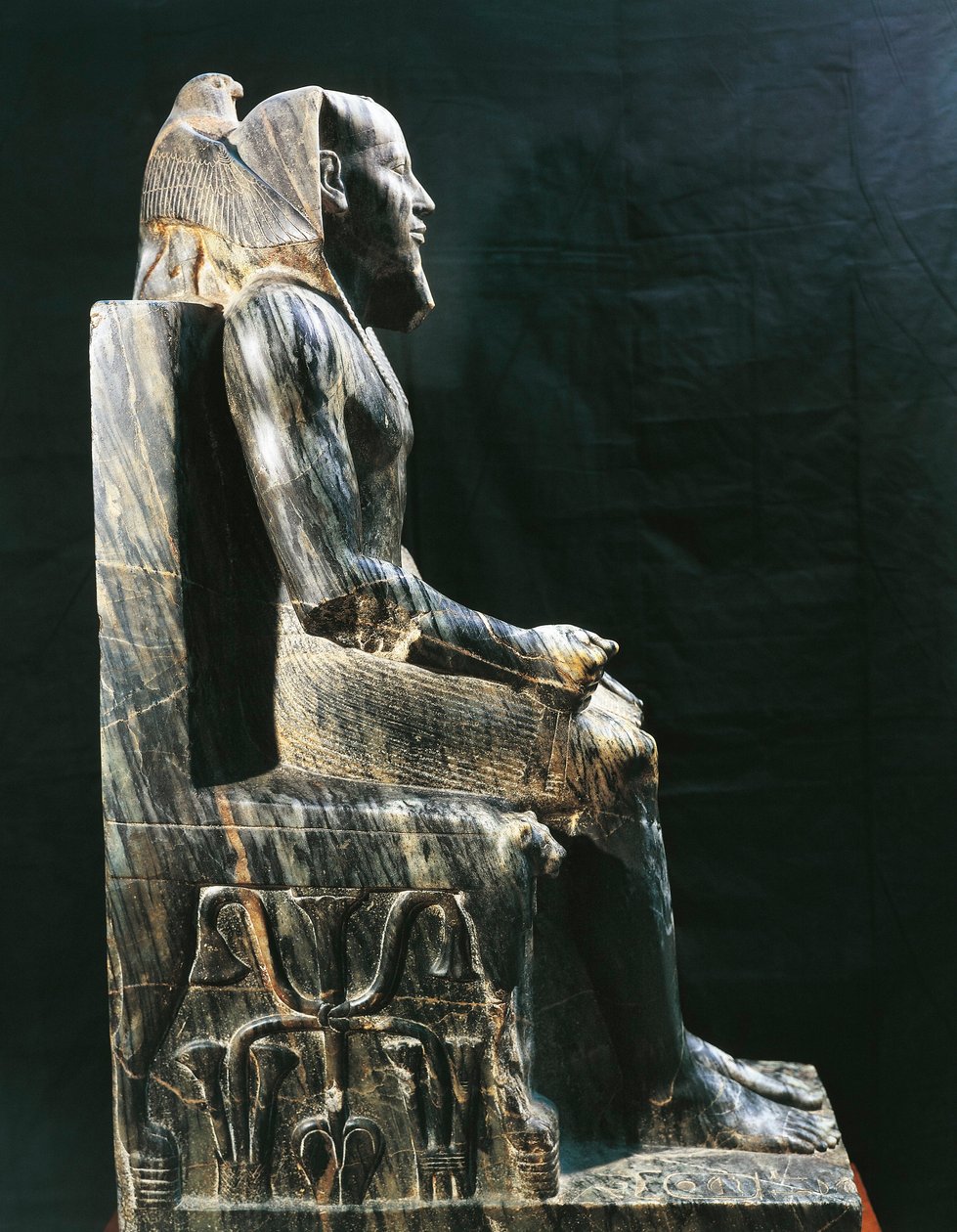Socha faraona Khafre, dynastie IV, Egypt (foto) od Egyptian 4th Dynasty