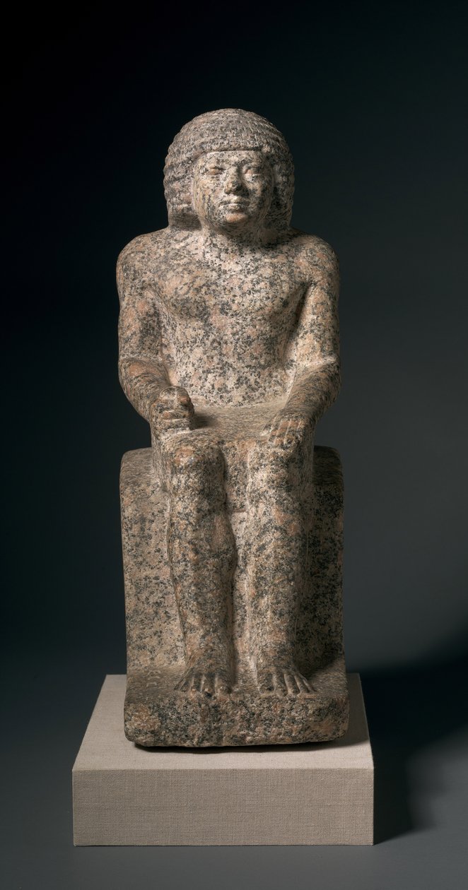Sedící socha Nykara, 2408-2377 př.nl od Egyptian 5th Dynasty