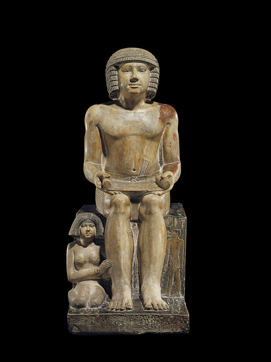 Socha pro inspektora písařů Sekhemka, cca 2400-2300 př.nl od Egyptian 5th Dynasty