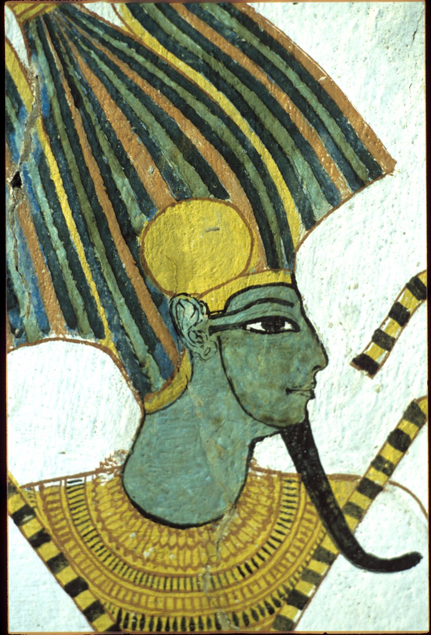 Starověký Egypt, Nástěnná malba, Sennedjemská hrobka, Hrobka šlechticů, Théby, Deir el Medina od Egyptian Egyptian