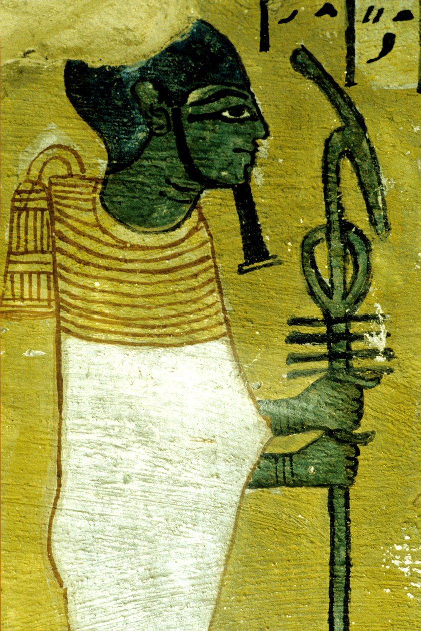 Starověký Egypt, Nástěnná malba, Sennedjemská hrobka, Hrobka šlechticů, Théby, Deir el Medina od Egyptian Egyptian