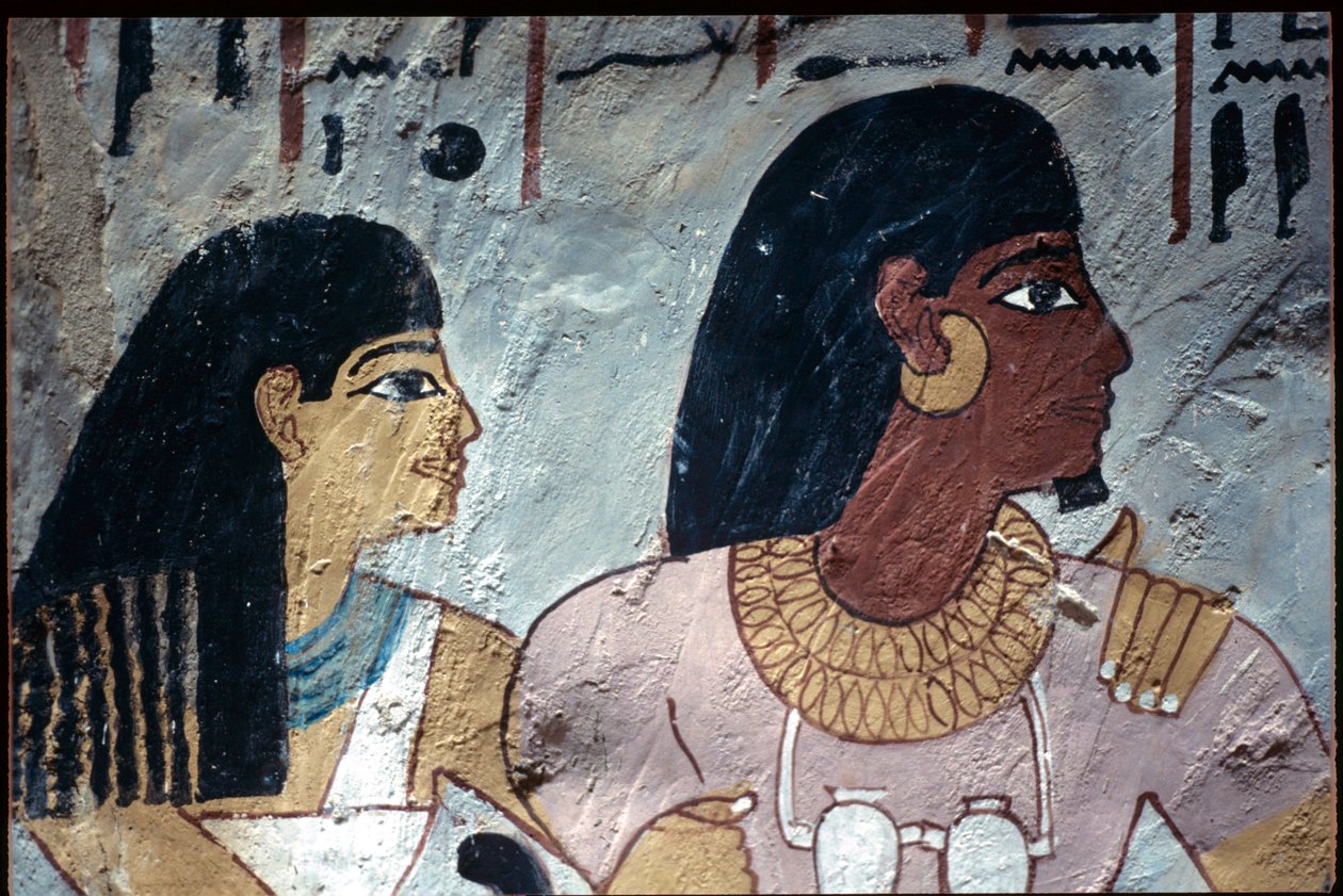 Starověký Egypt, Nástěnná malba, Sennuferova hrobka, Hrobka šlechticů, Théby od Egyptian Egyptian