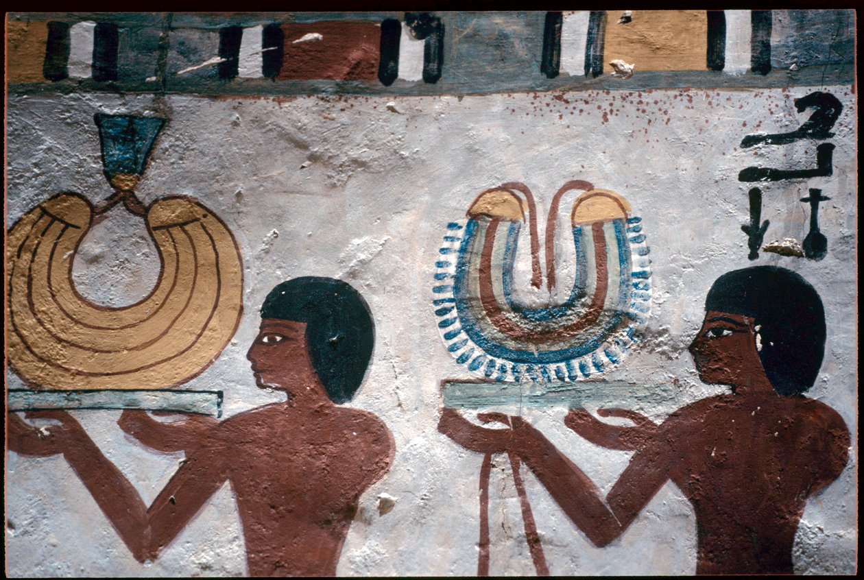Starověký Egypt, Nástěnná malba, Sennuferova hrobka, Hrobka šlechticů, Théby od Egyptian Egyptian
