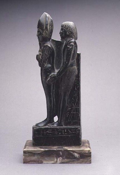 Skupina muže představujícího reprezentaci Osirise (steatit) od Egyptian Egyptian
