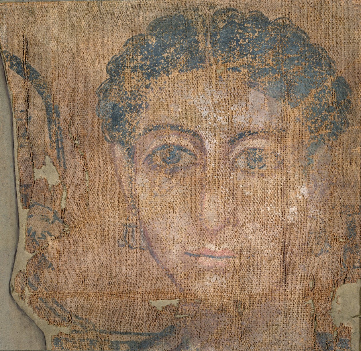 Hlava mladé ženy, cca 100-300 (tempera na prádle) od Egyptian Egyptian