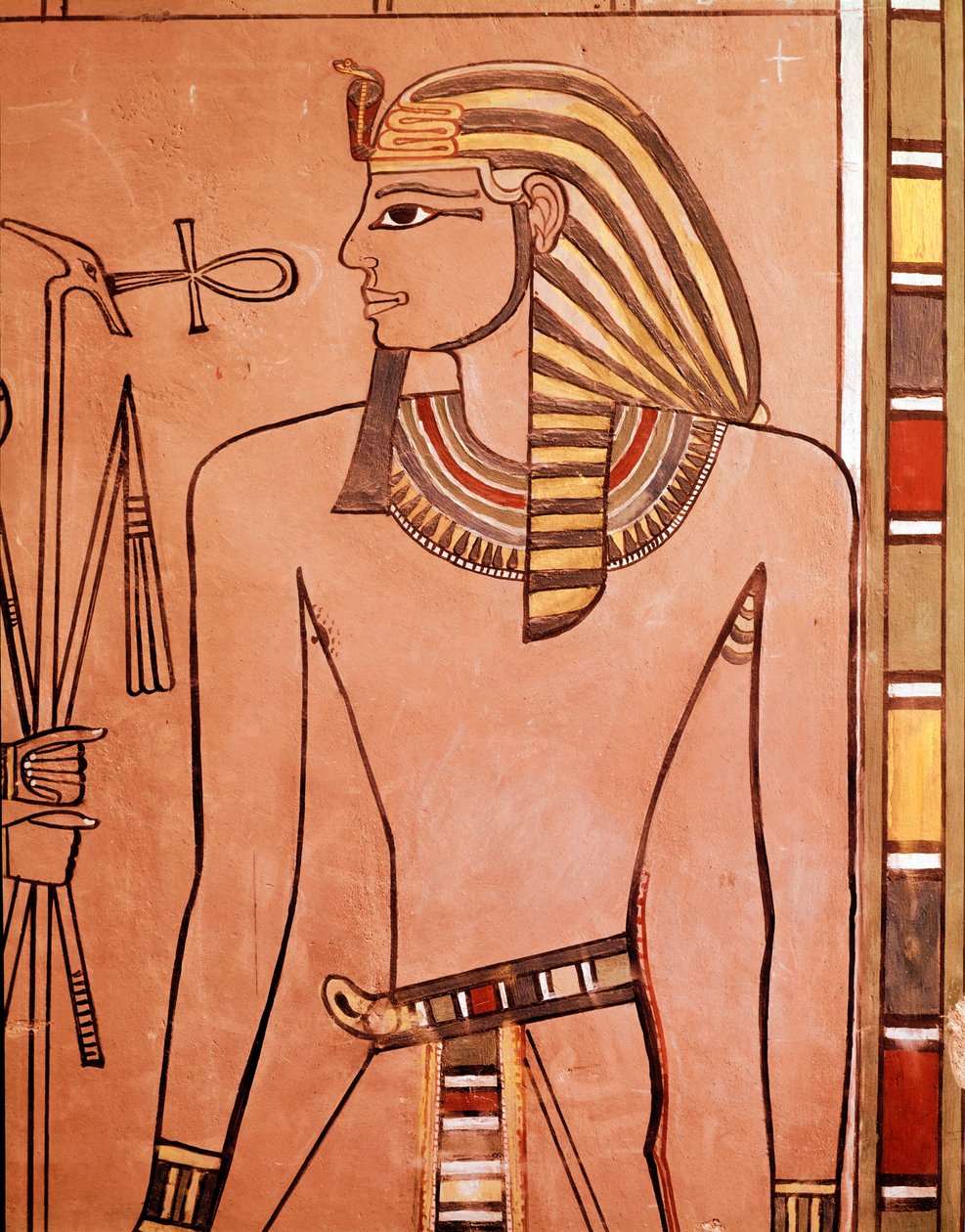Král Amenhotep II (Amenophis II) (freska od Egyptian Egyptian