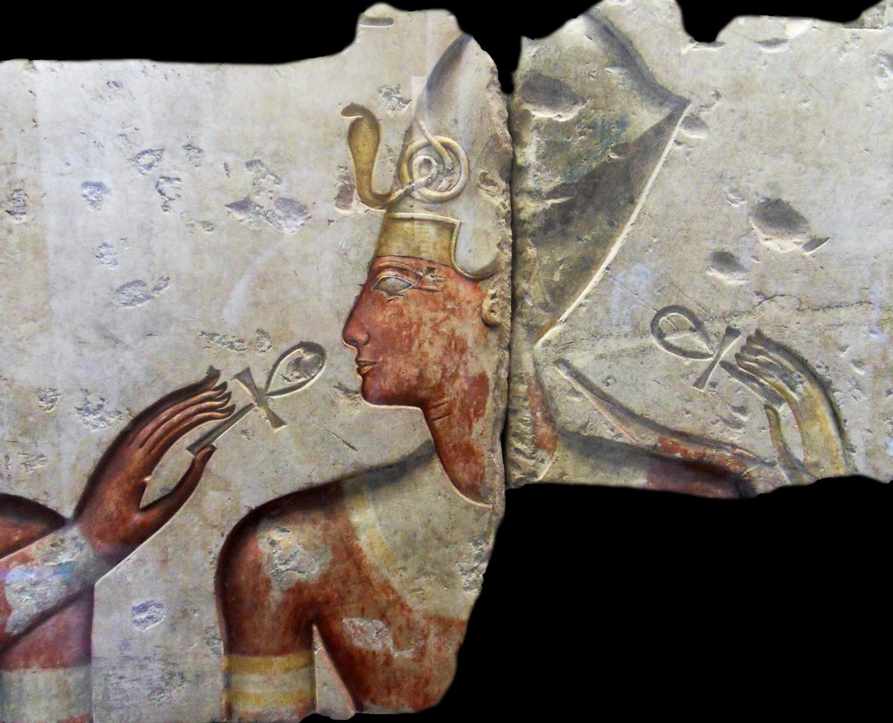 Král Ramses II. mezi bohy. Pochází z malého chrámu postaveného králem Ramsesem II. v Abydosu. Asi 1275 př. n. l. (19. dynastie) (malovaný vápenec) od Egyptian Egyptian
