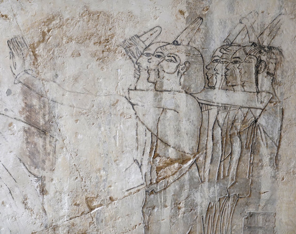 Kresba skupiny mužů, Ramoseho hrobka od Egyptian Egyptian