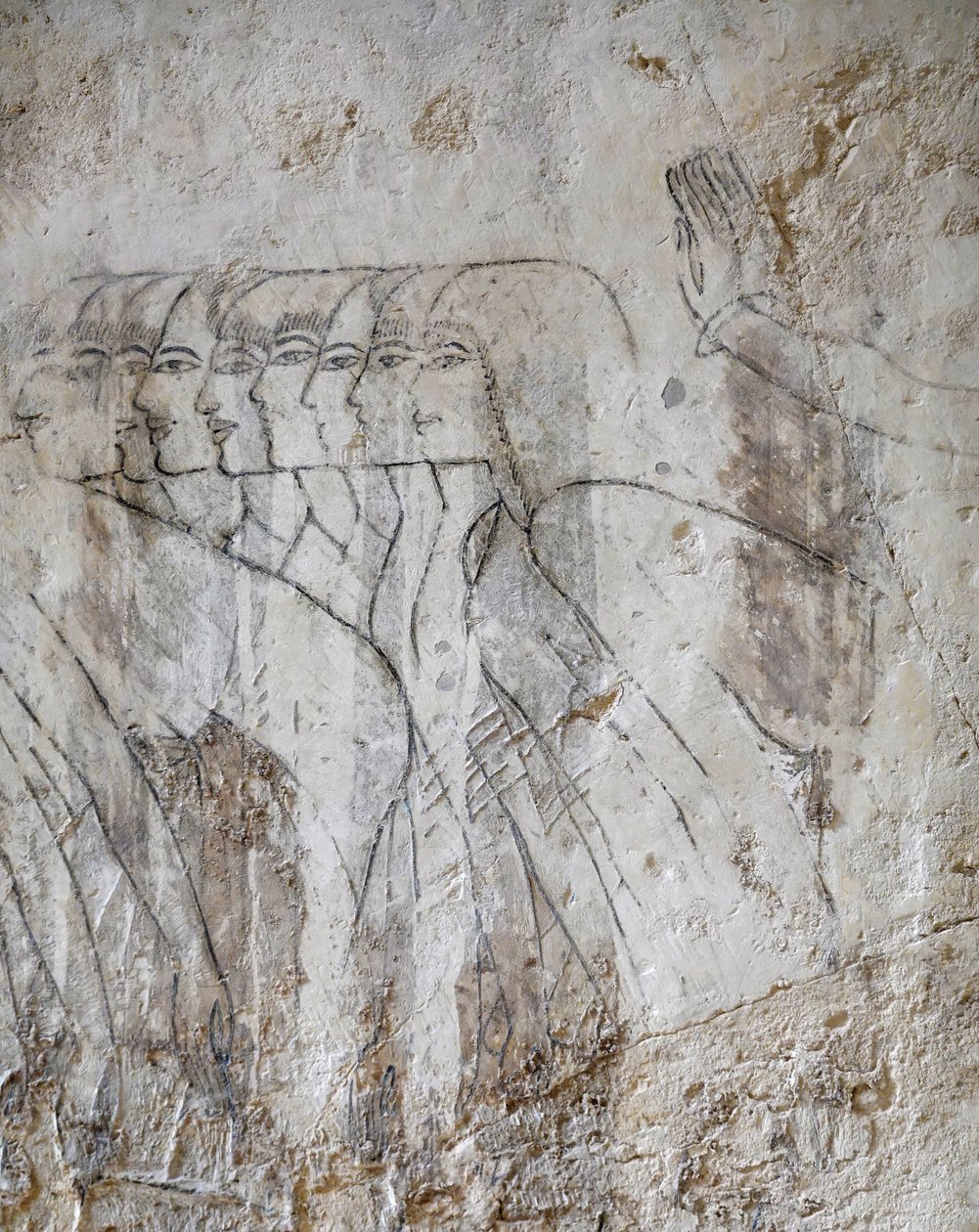 Kresba skupiny žen, Ramoseho hrobka od Egyptian Egyptian