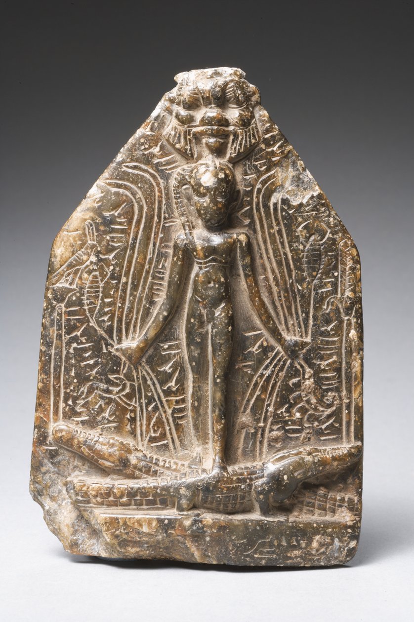 Cippus of Horus (hadí kámen) (viz také 325606) od Egyptian Ptolemaic Period