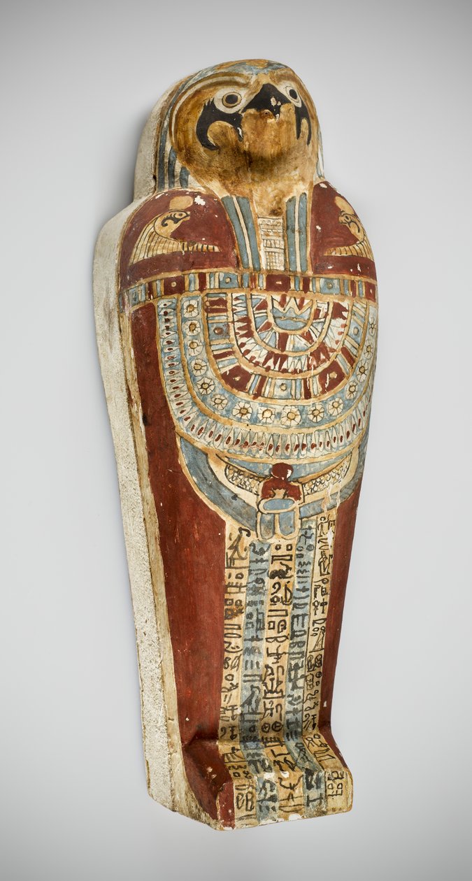 Kukuřičná mumie, 332-150 př.nl (dřevo, hlína, písek, kukuřice a len) od Egyptian Ptolemaic Period