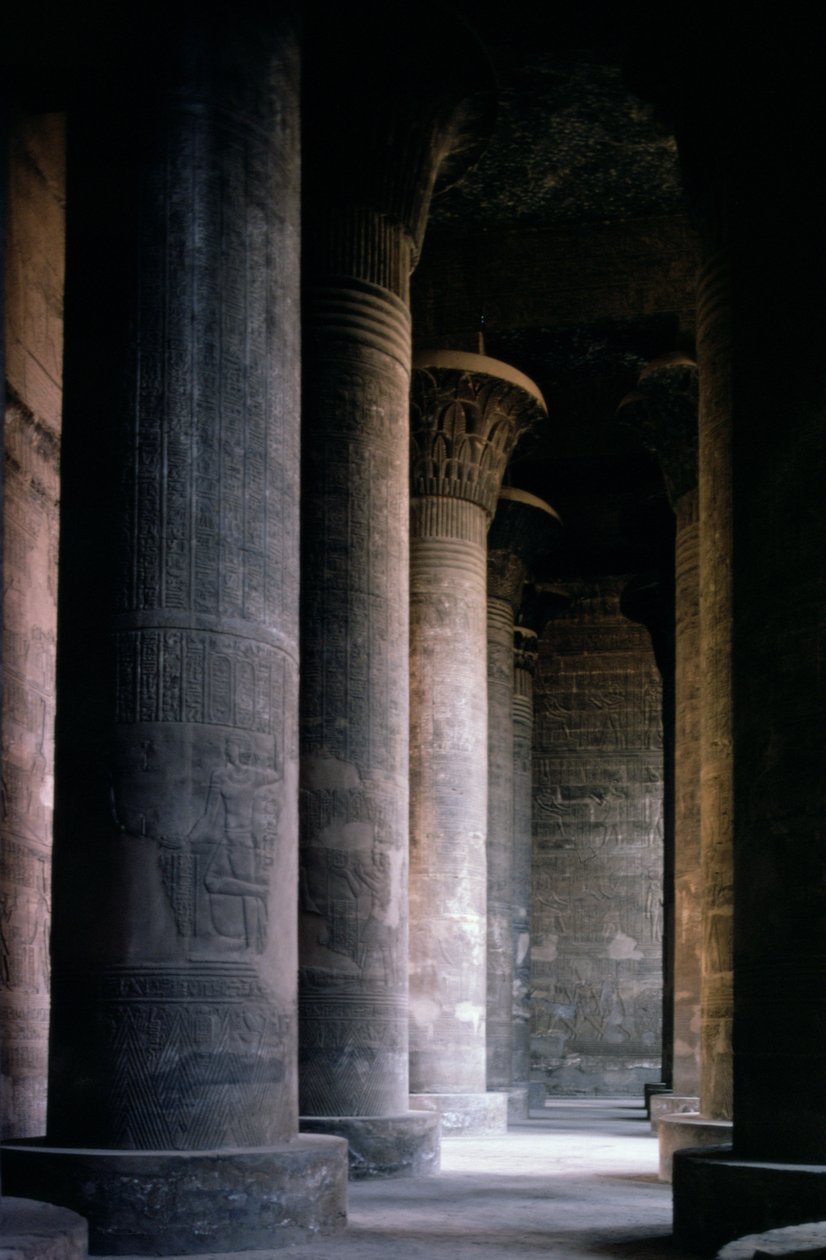 Hypostylová síň chrámu Khnum od Egyptian Ptolemaic Period