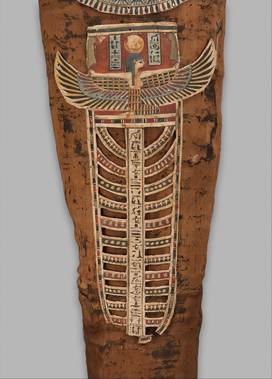 Mumie Nesmin (detail), 200-30 př.nl od Egyptian Ptolemaic Period