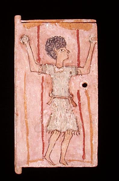 Žonglování chlapce, dveře od skříně (lakované dřevo) od Egyptian School