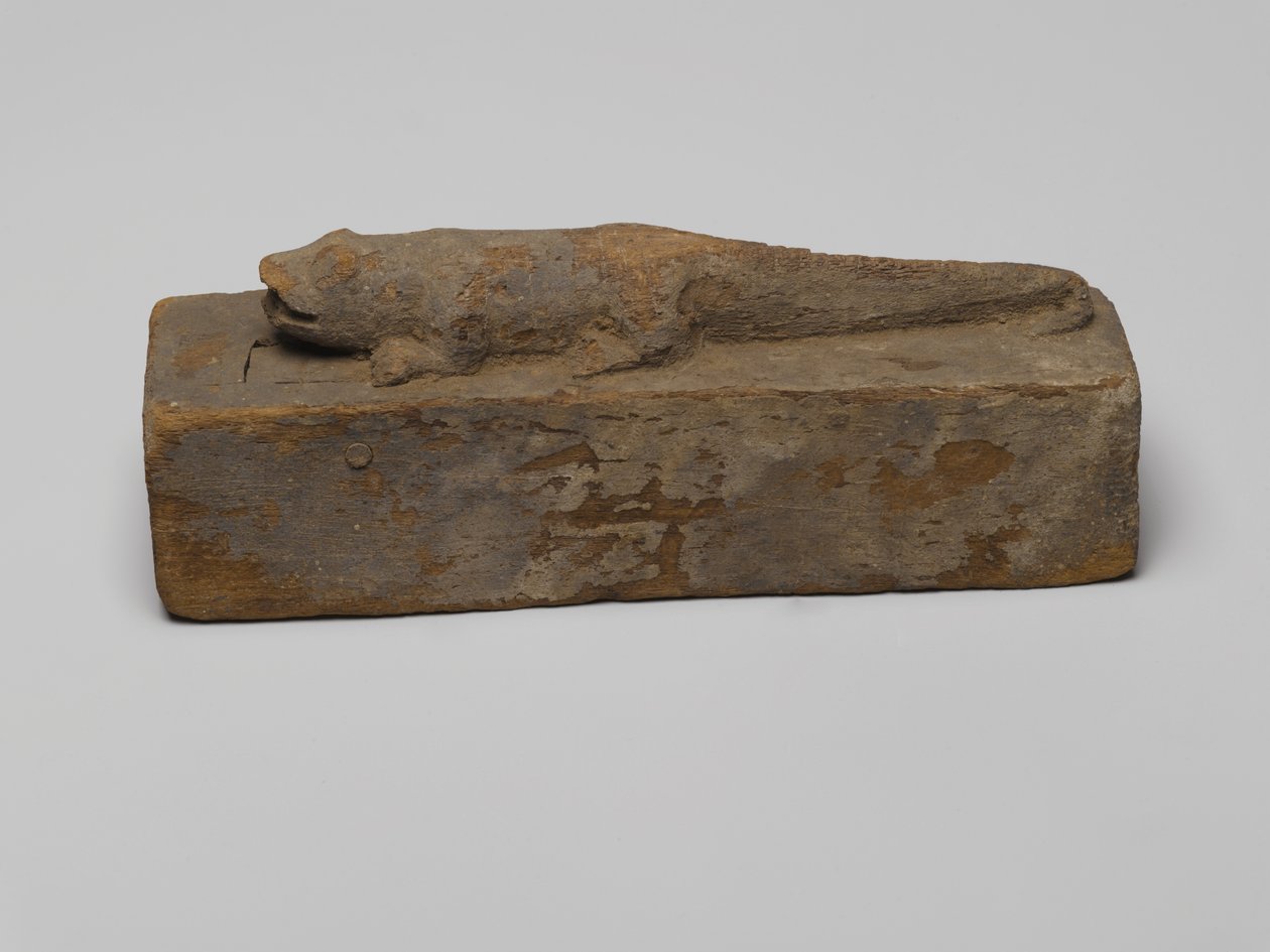 Malá rakev pro krokodýla, 664-332 př. n. l. (dřevo) od Egyptian School