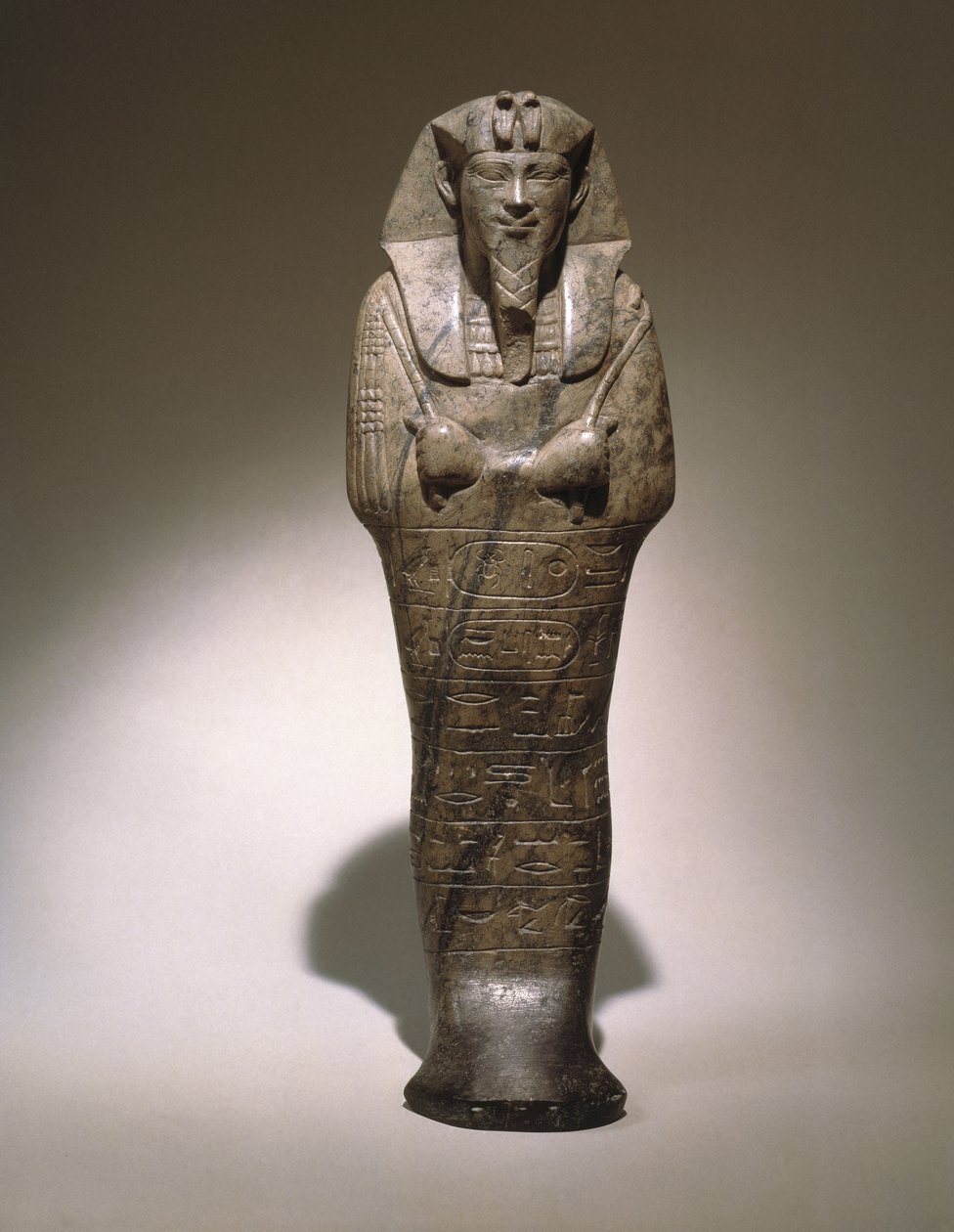 Ushabti z Senkamanseken, z Etiopie (šedý vápenec) od Egyptian School