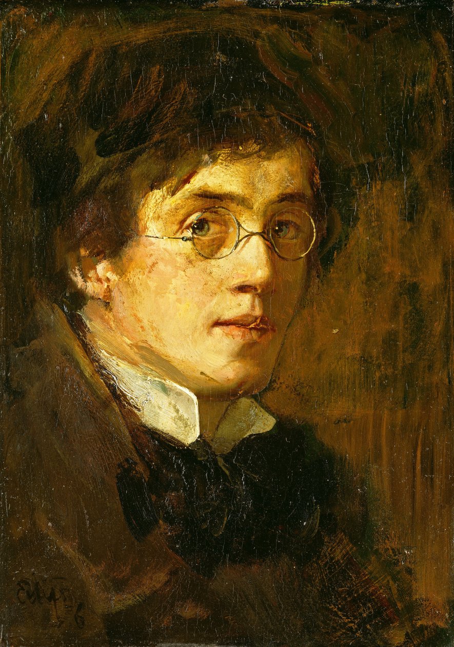 Autoportrét od Hjalmer Eilif Emanuel Peterssen