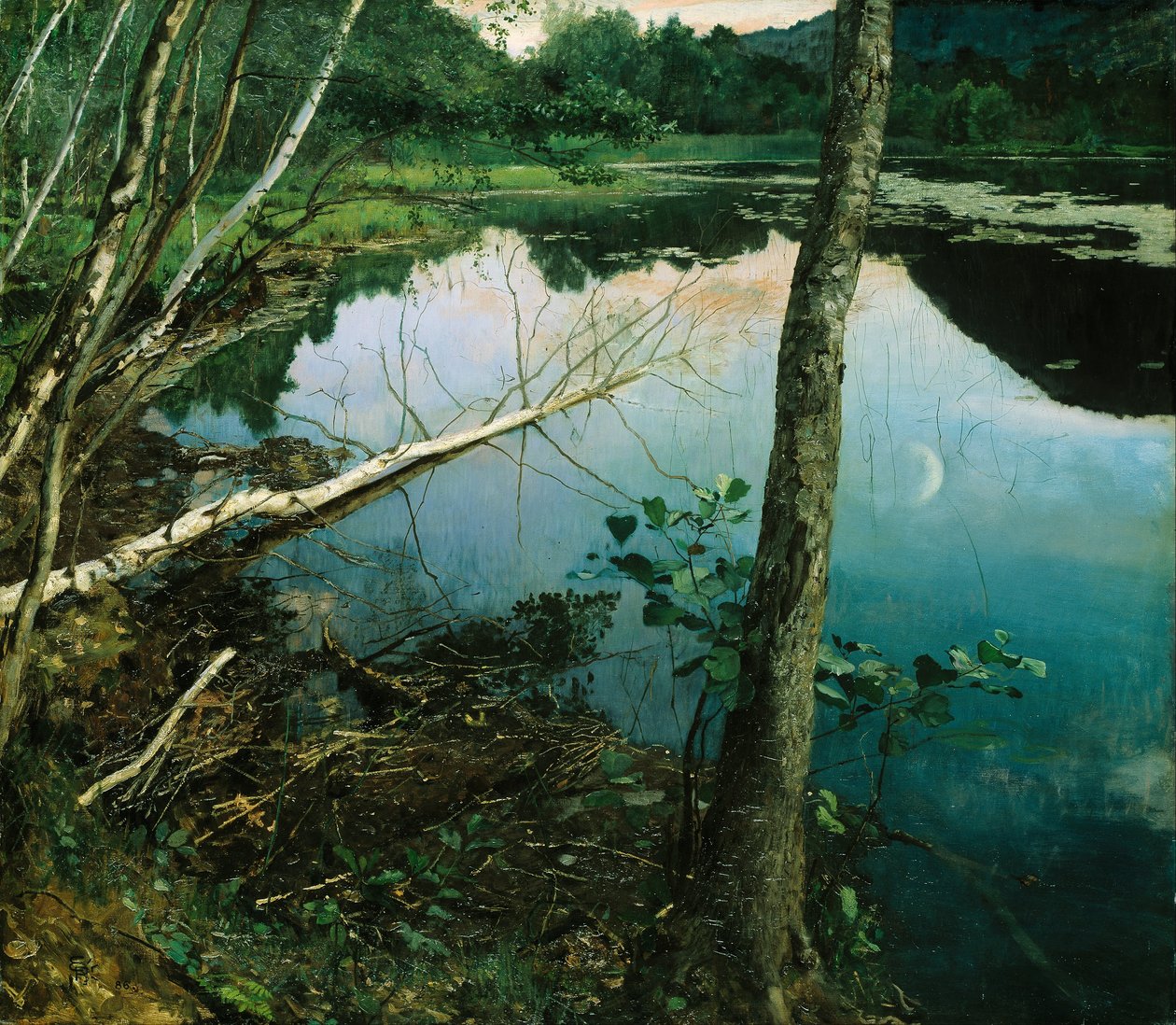 Letní noc od Hjalmer Eilif Emanuel Peterssen