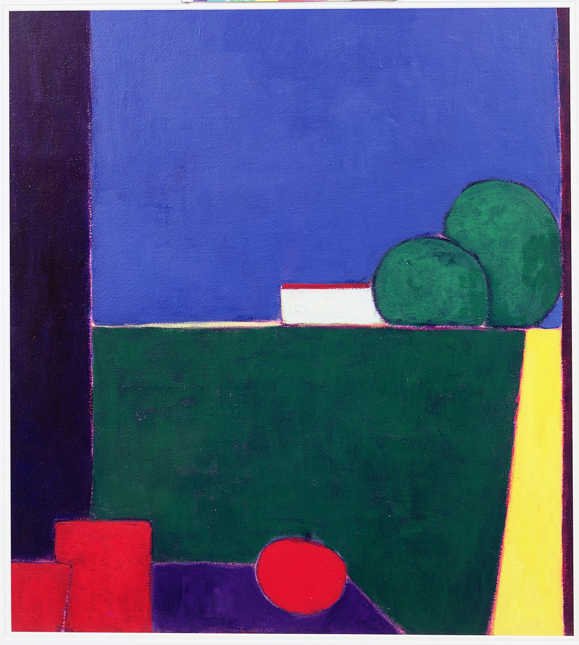 Večer v Toskánsku (akryl na papíře) od Eithne Contemporary Artist Donne