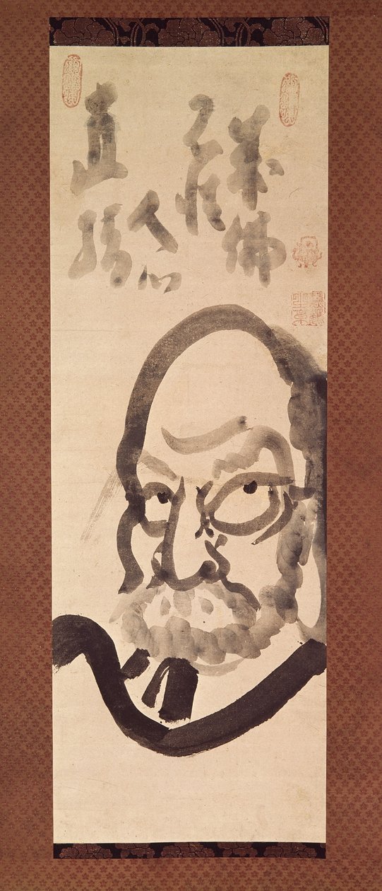 Daruma (inkoust na papíře) od Ekaku Hakuin