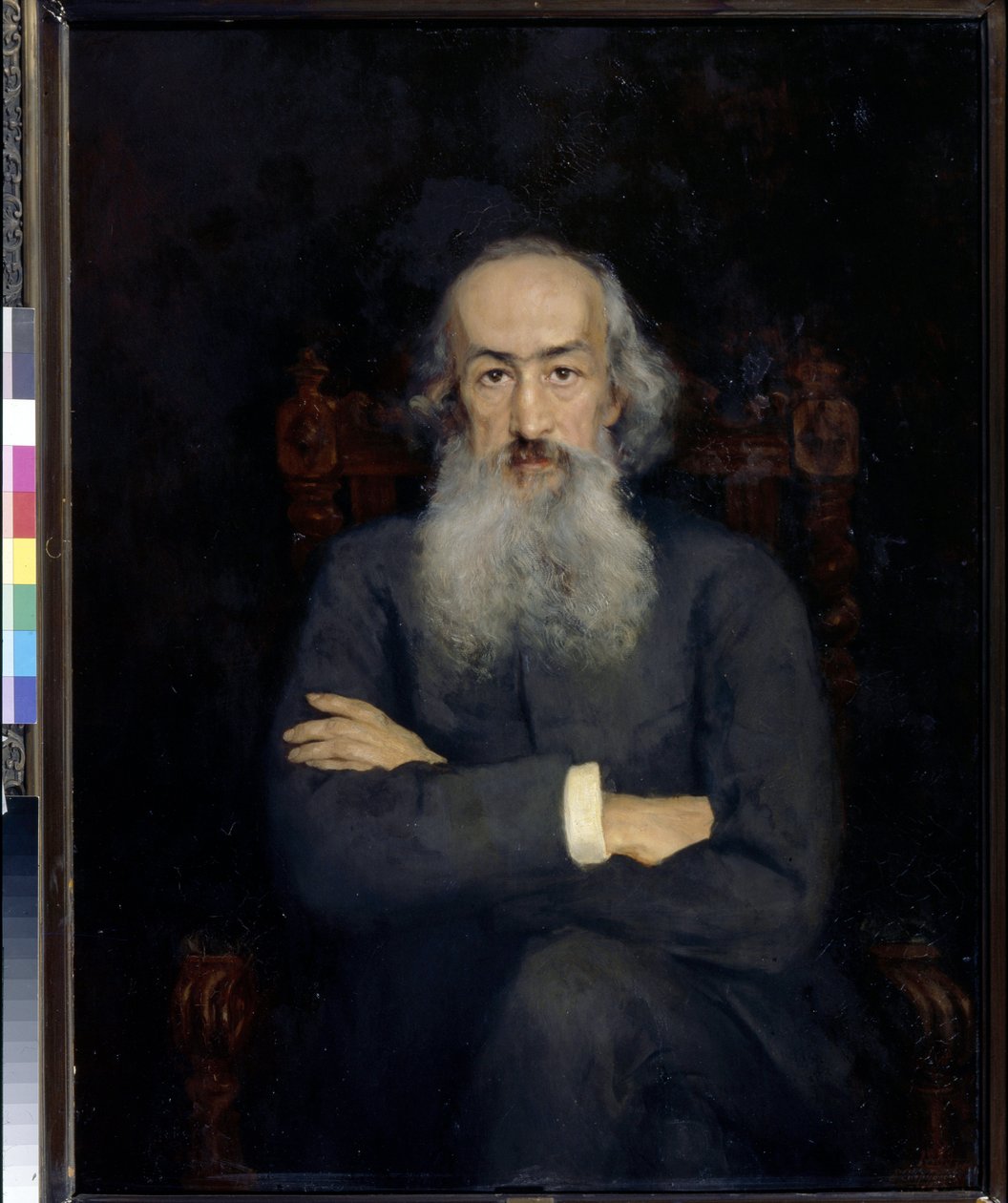 Portrét historika Constantina Bestoujeva Rioumine (Bestoujev-Rioumine) (1829-1897) - obraz Jekatěriny Sergejevny Zarudnaja Kavos (1862-1918), olej na plátně (101x79 cm) od Ekaterina Sergeevna Zarudnaya Kavos