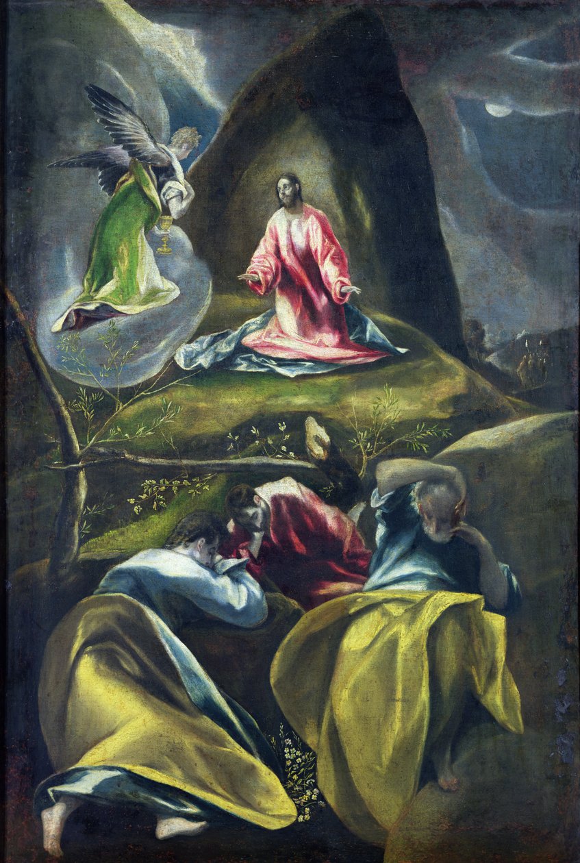 Kristus v zahradě Olivetské od El Greco