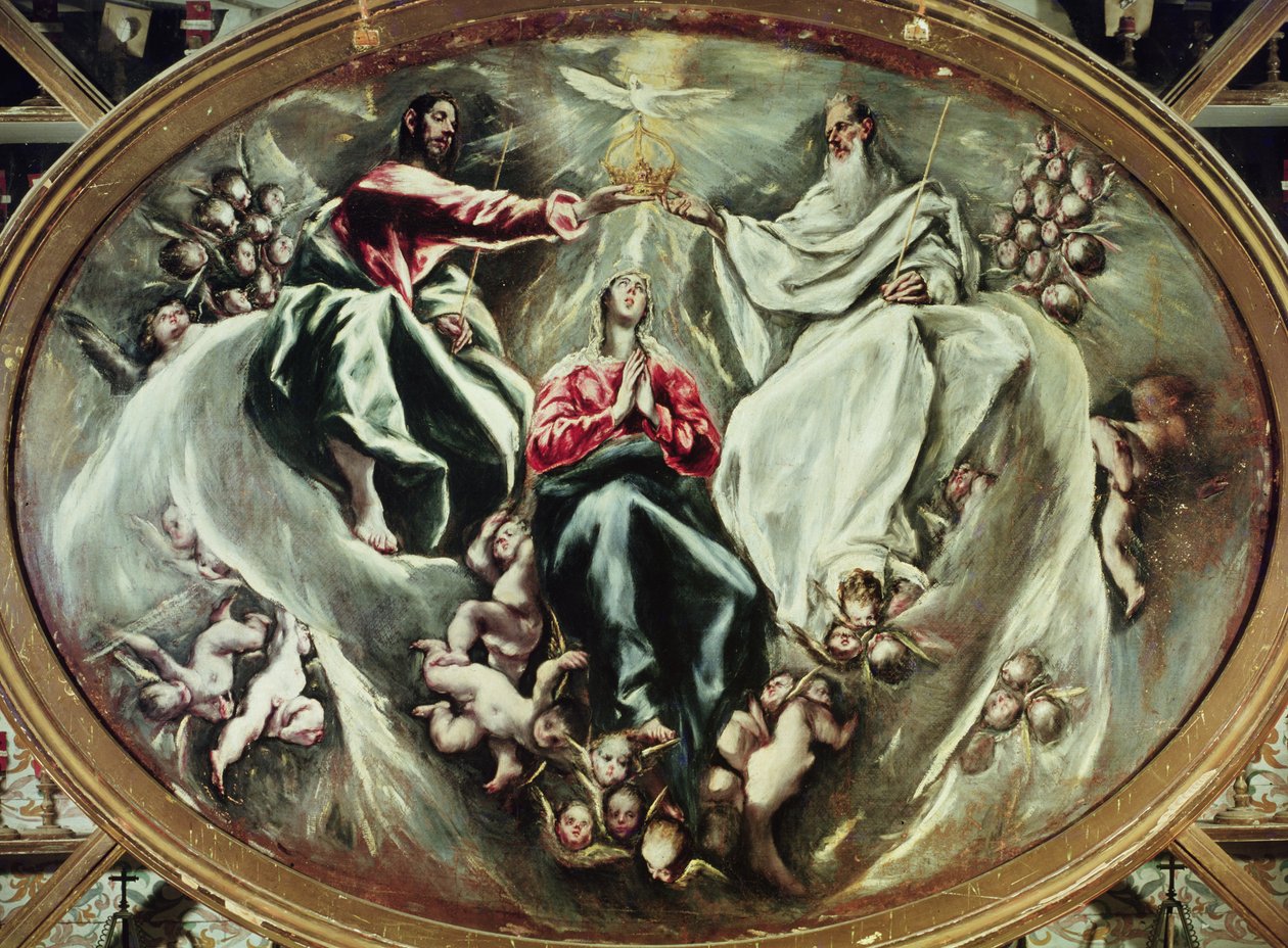 Korunovace Panny Marie, 1597-1603 od El Greco