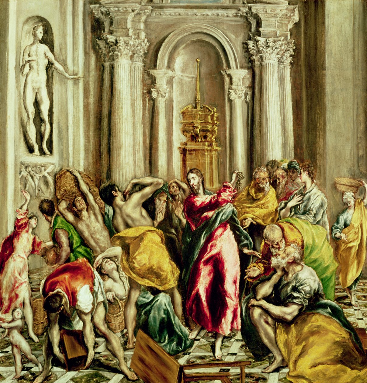 Ježíš vyháněl obchodníky z chrámu, 1610-14 od El Greco