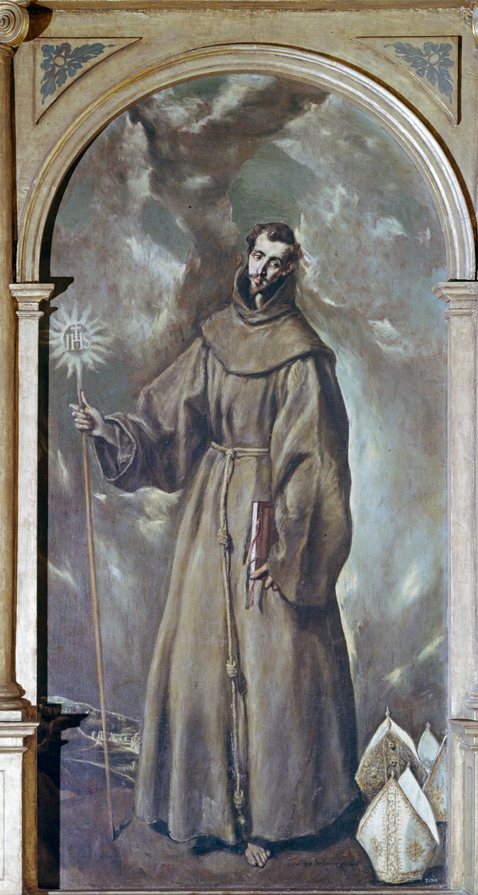 Svatý Bernardino ze Sieny od El Greco