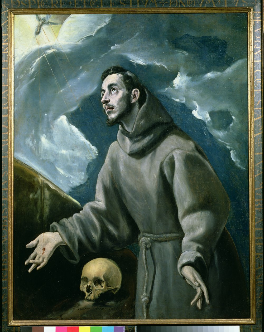 Svatý František přijímá stigmata od El Greco