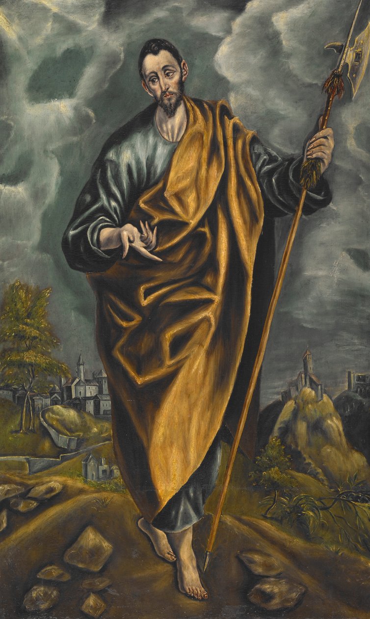 Svatý Jidáš Tadeáš nebo svatý Tomáš od El Greco
