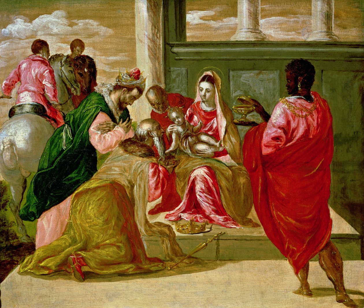 Klanění tří králů, 1567-70 od El Greco