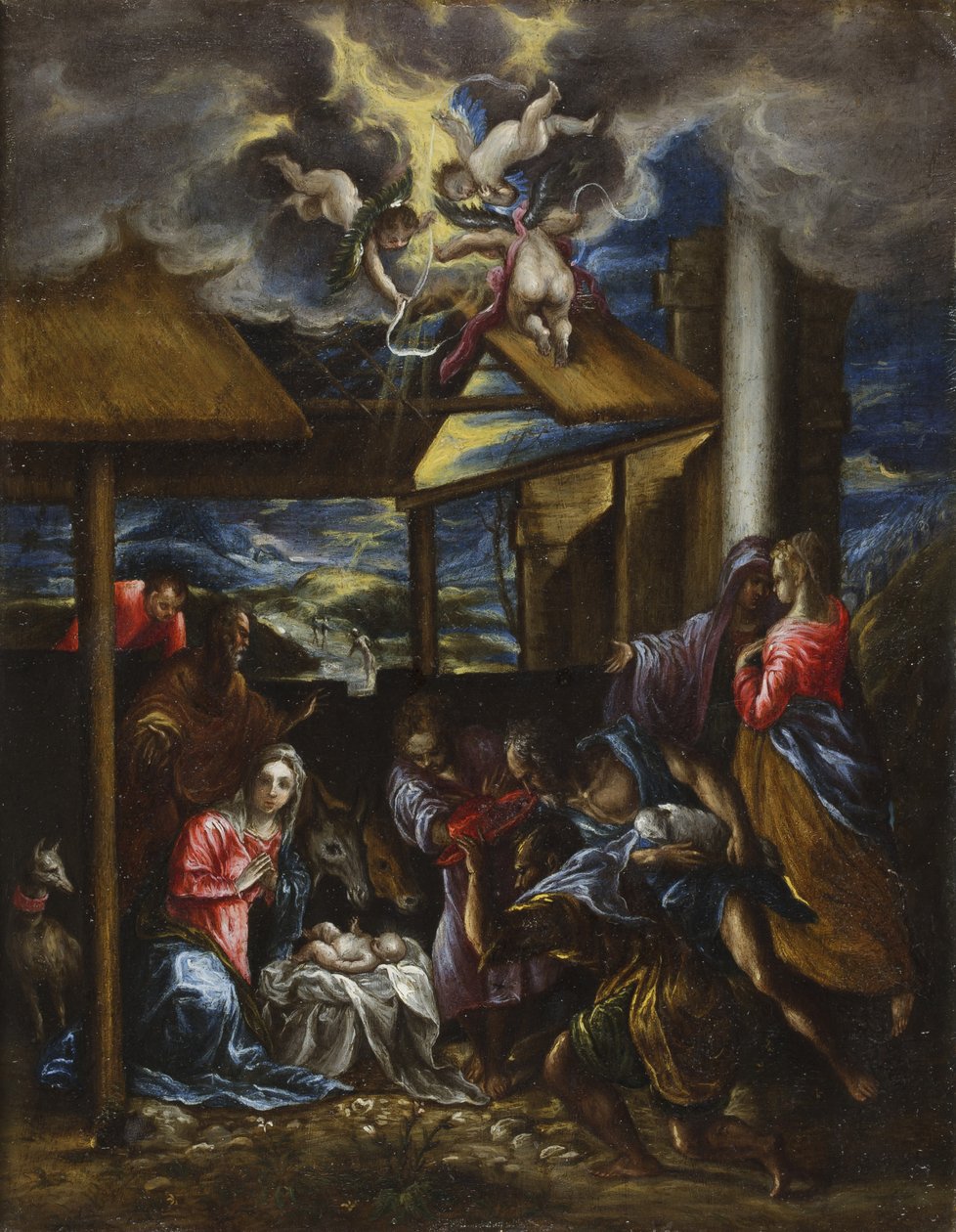 Klanění pastýřů, kolem 1576-77 od El Greco