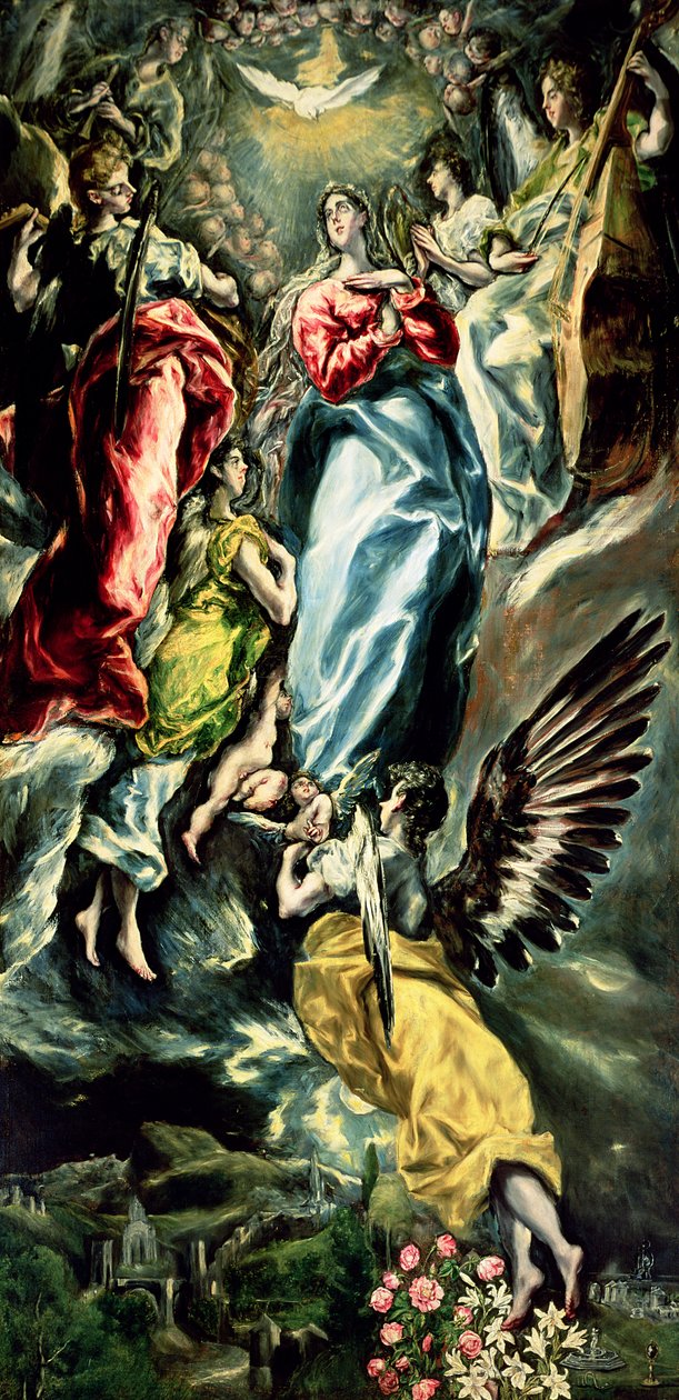 Neposkvrněné početí, 1607-13 od El Greco