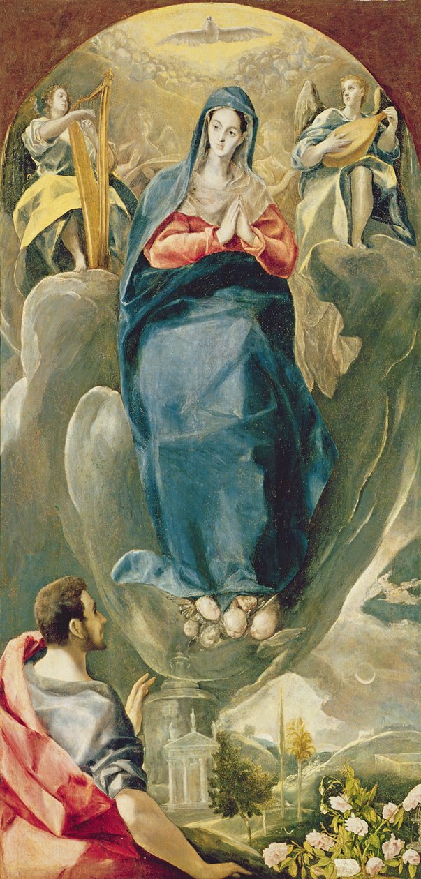 Neposkvrněné početí podle svatého Jana Evangelisty od El Greco