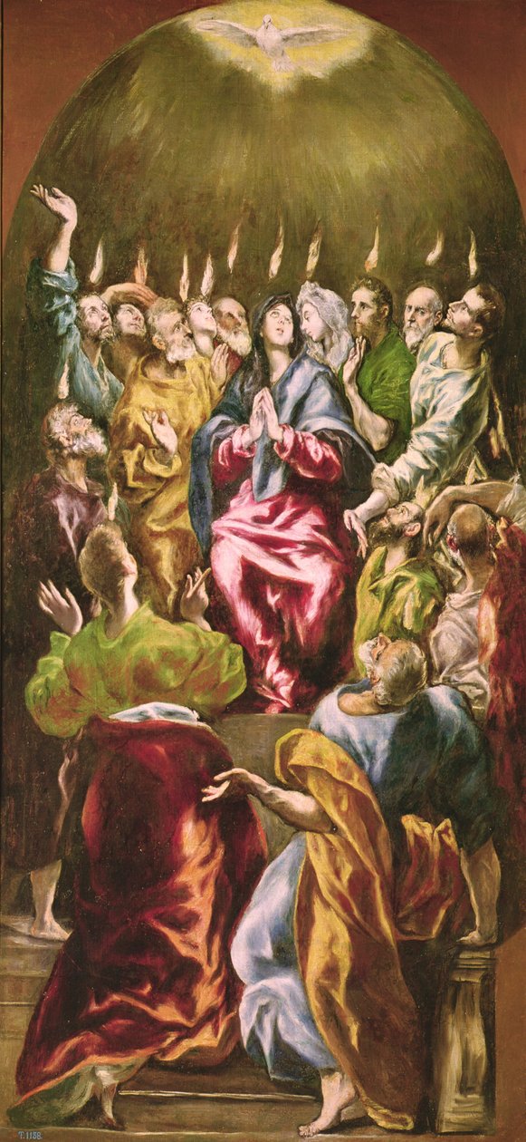 Letnice, asi 1604-14 od El Greco