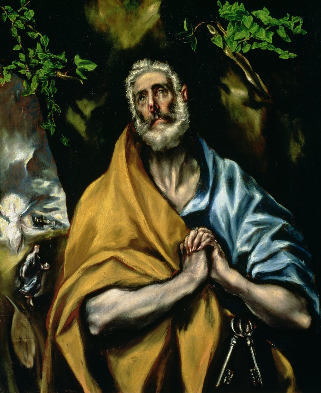 Slzy svatého Petra, kolem roku 1605 od El Greco