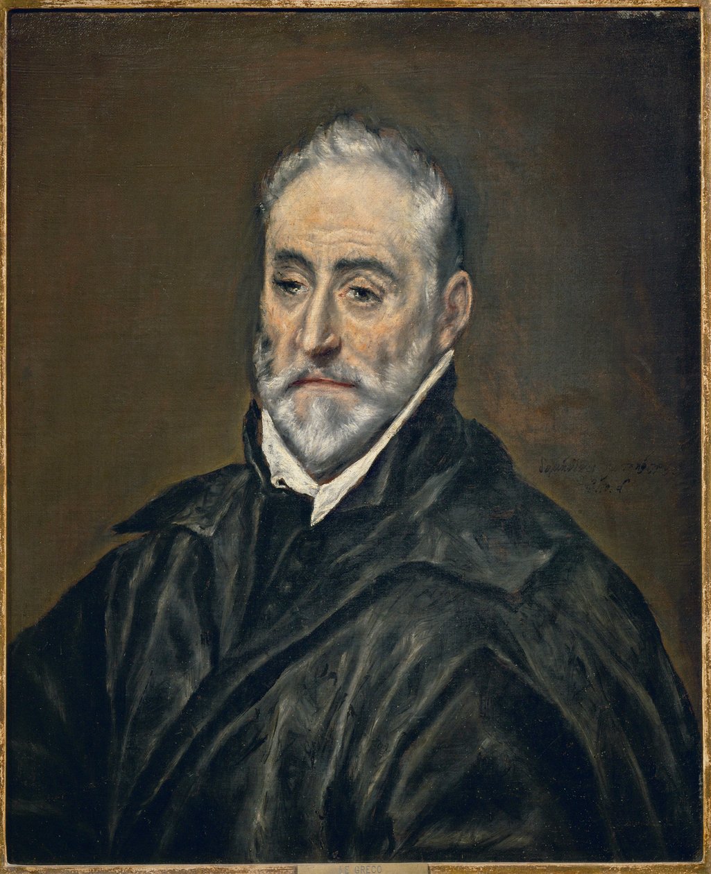 Antonio de Covarrubias y Leiva, teolog, kanovník toledské katedrály... od El (1541 1614) Greco