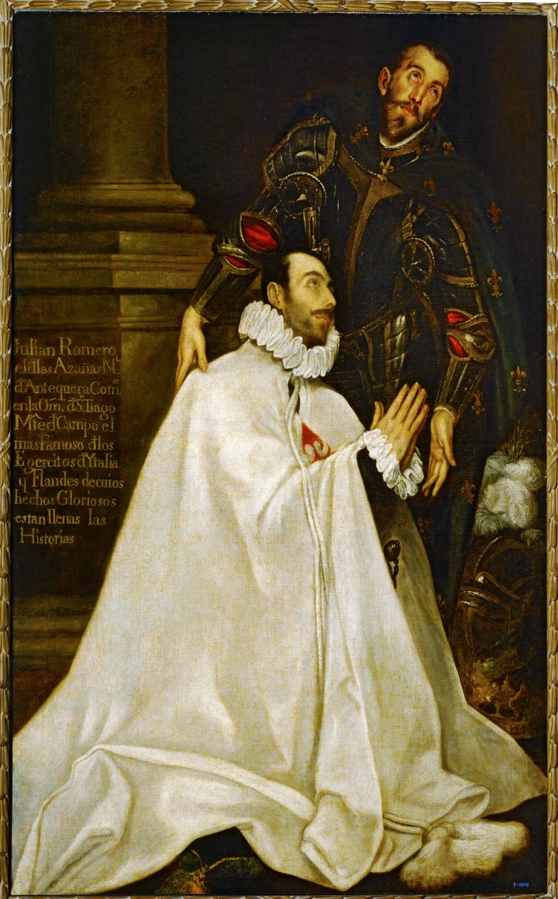Julián Romero de las Azanas a svatý Julián (malba na plátně) od El (1541-1614) Greco